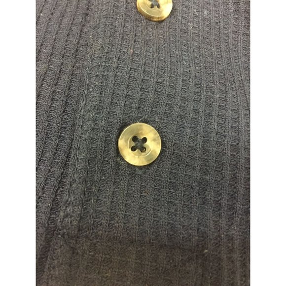 Alpine Lakes Mens Long Sleeves Shirt Size Medium Dark Blue Crewneck 3 Button - Picture 5 of 10